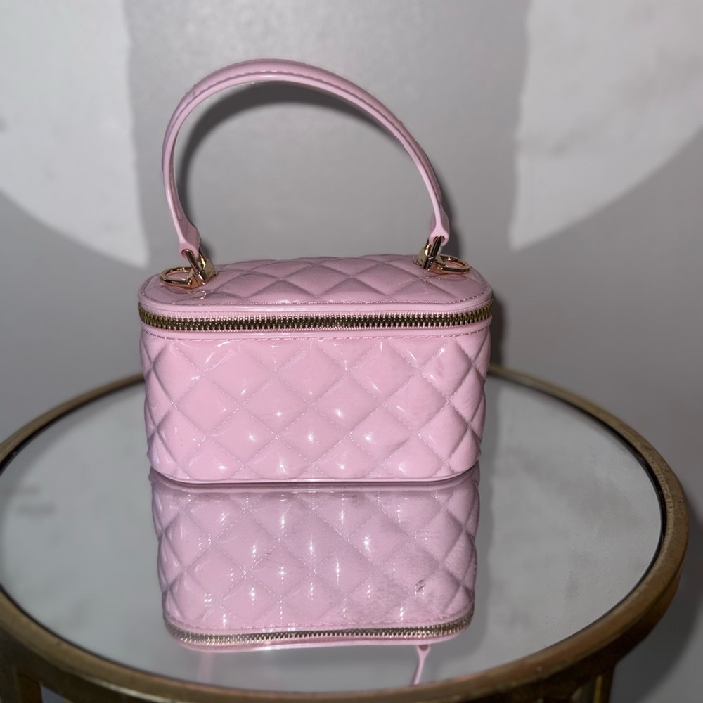 Pink Quilted Handbag